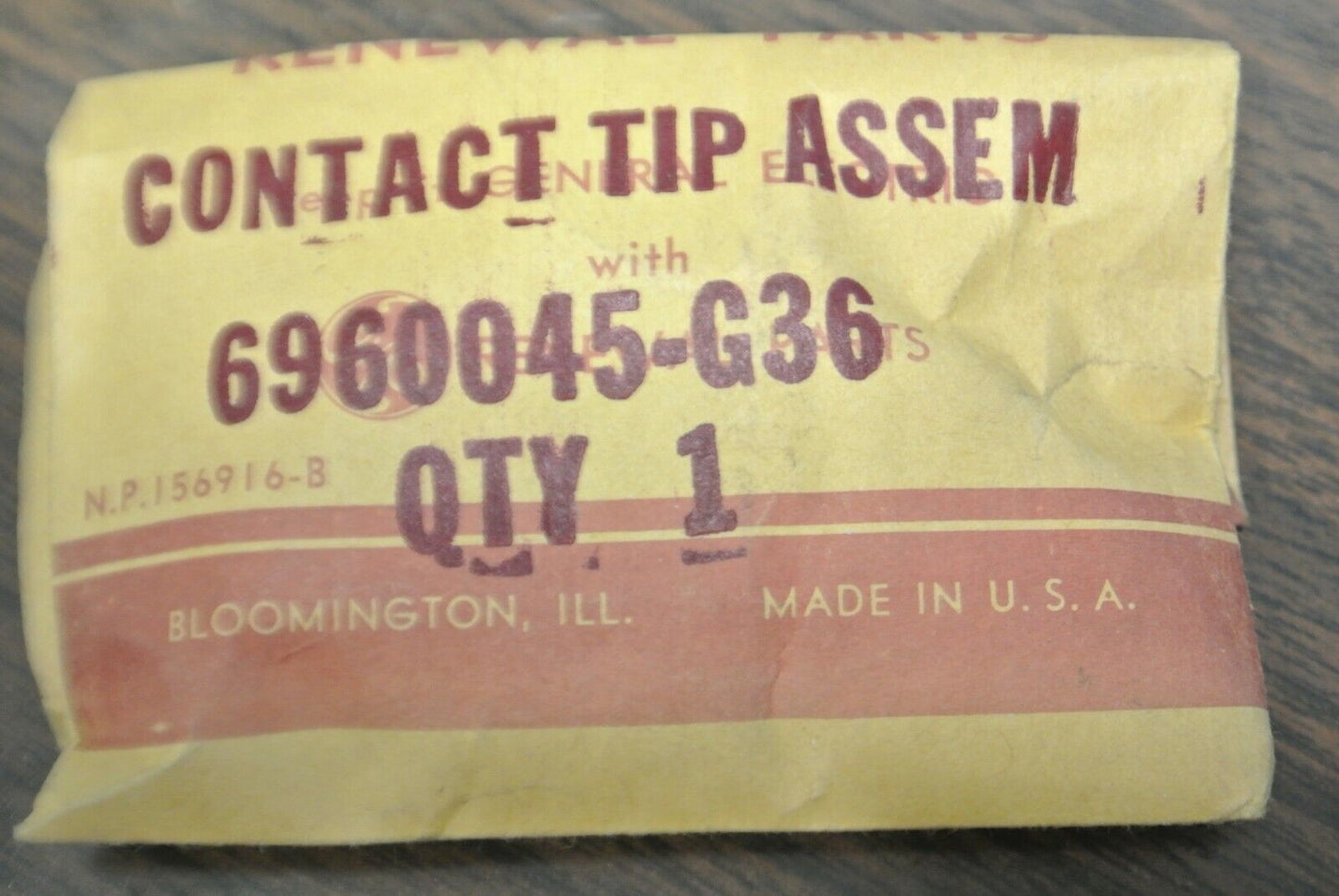 GENERAL ELECTRIC 6960045-G36 CONTACT TIP ASSEMBLY / NEW SURPLUS