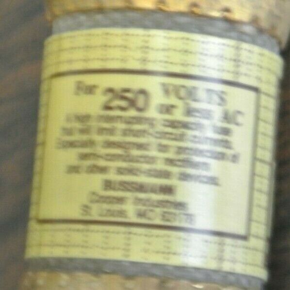 BUSSMANN / TRON KAB40 RECTIFIER FUSE / 250V / 40A / NEW SURPLUS / EACH