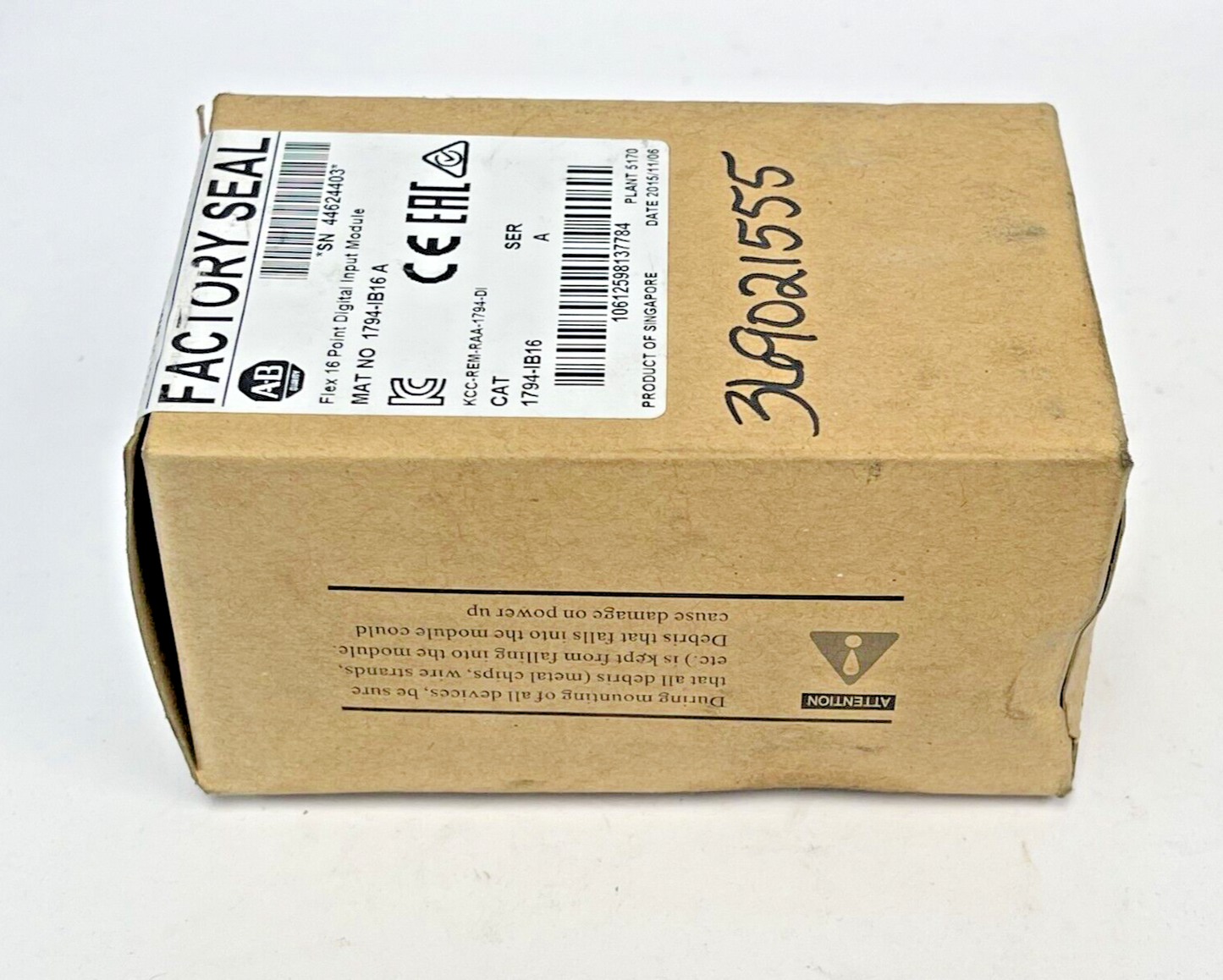 ALLEN BRADLEY - 1794-IB16 SER A - FLEX 16 POINT DIGITAL INPUT MODULE