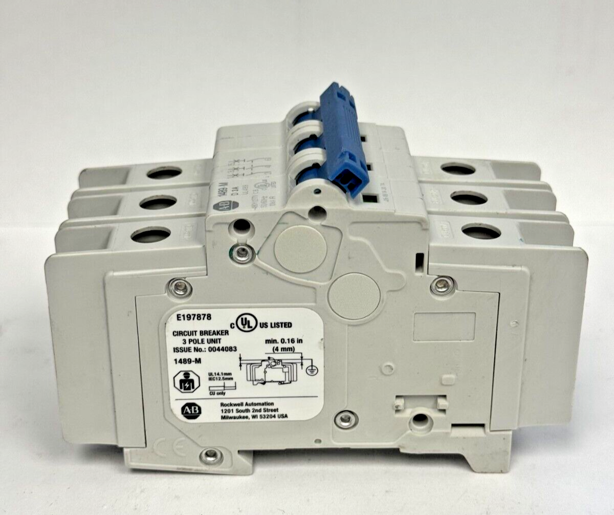 ALLEN-BRADLEY - 1489-M3D030 SER. D - CIRCUIT BREAKER - 3 P, 3 A, 277 V