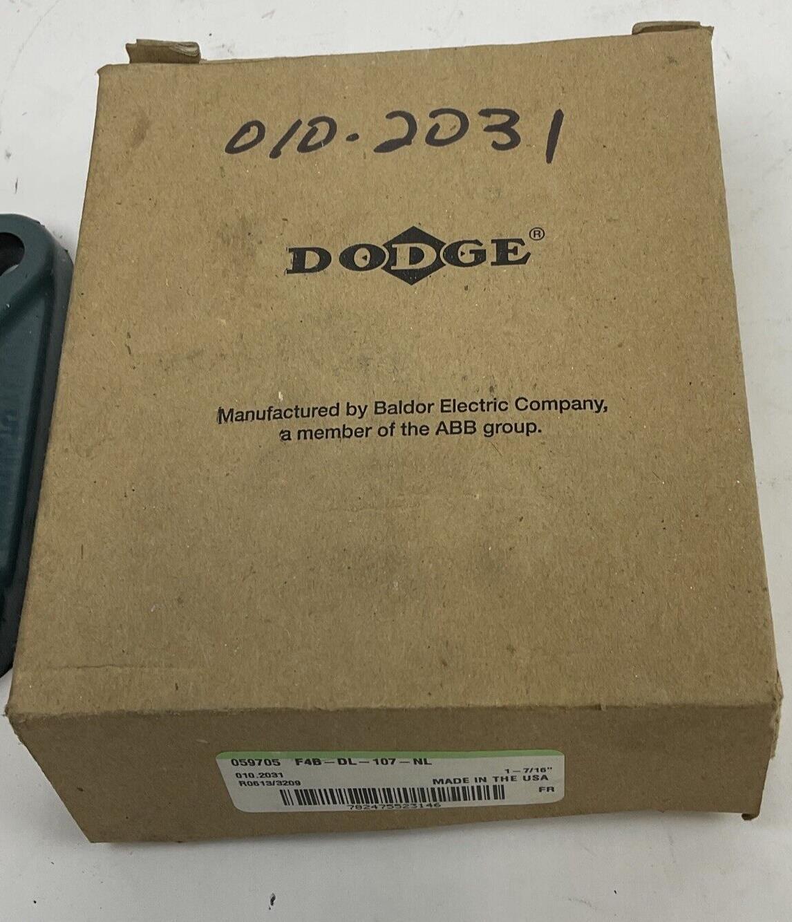 DODGE F4B-DL-107-NL FLANGE BEARING 1-7/16"