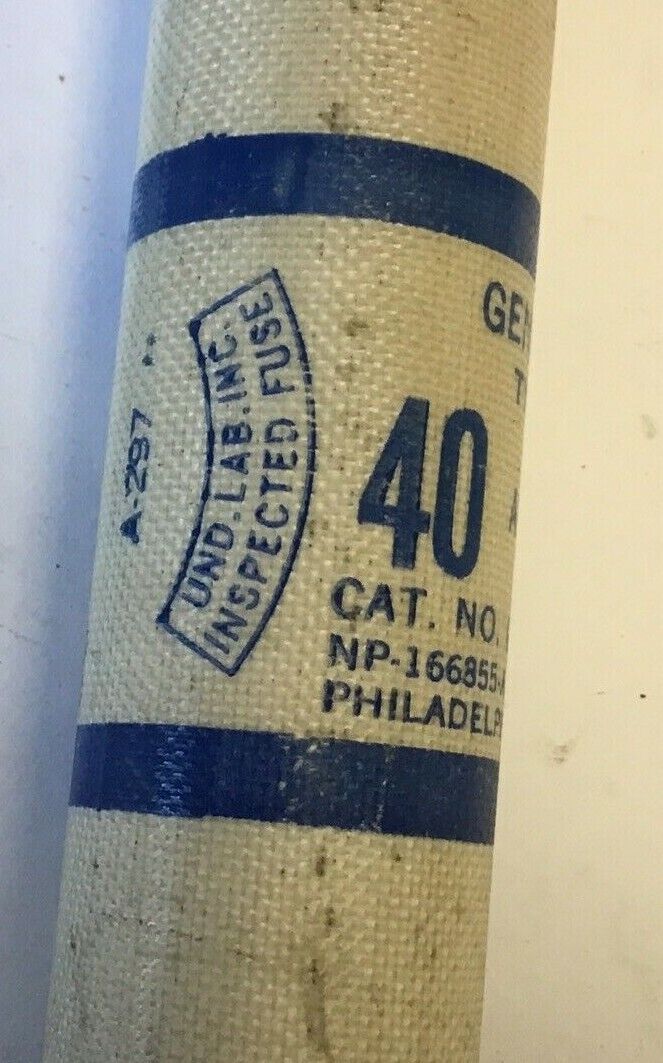 GENERAL ELECTRIC GF6B40 FUSE TYPE CLF 600V 40AMP ***LOTOF5***