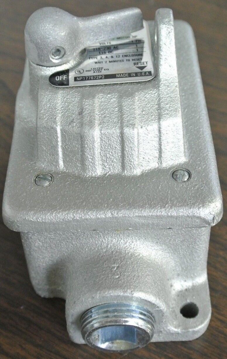 GE CR101H400H MANUAL MOTOR STARTER - SINGLE SPEED - 1HP, 115/230V - NEW SURPLUS