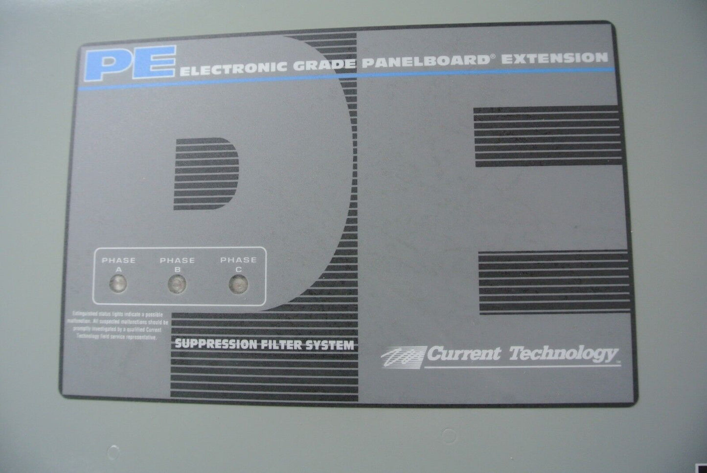 CURRENT TECHNOLOGY 900-0125-011 / EGPE80 PANELBOARD EXTENSION SUPPRESSION FILTER