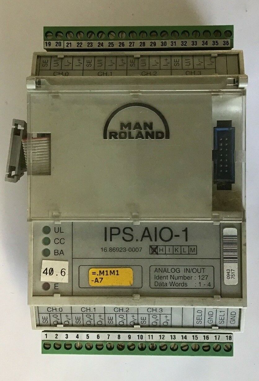 MAN ROLAND IPS.AIO-1 ANALOG IN/OUT MODULE - 16.86923-0007 for MAN Cromoman PRESS