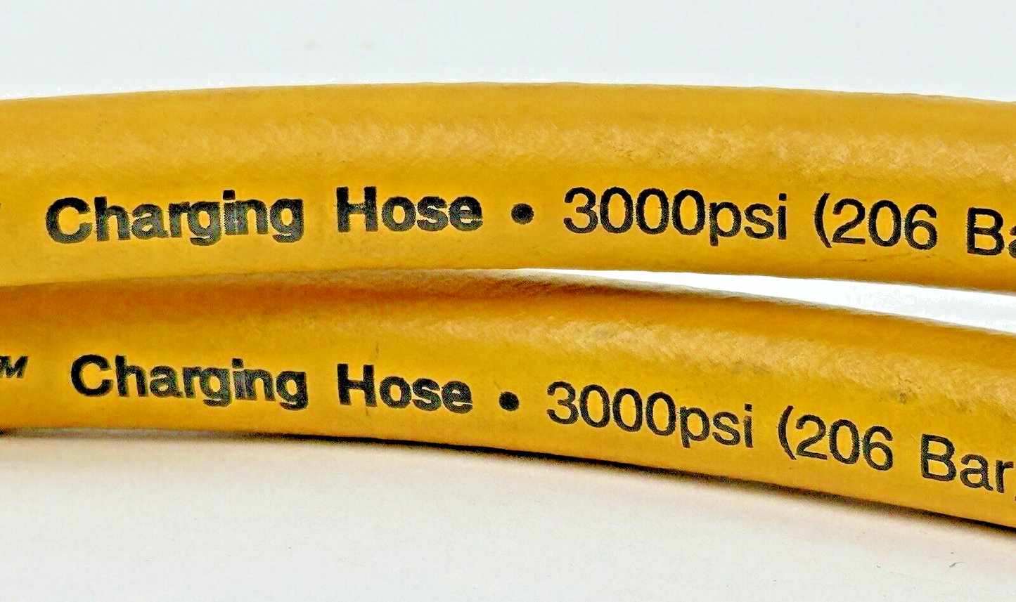 YELLOW JACKET - PLUS II 60" 1/4" CHARGING HOSE - YELLOW - 3000 PSI / 600 PSI