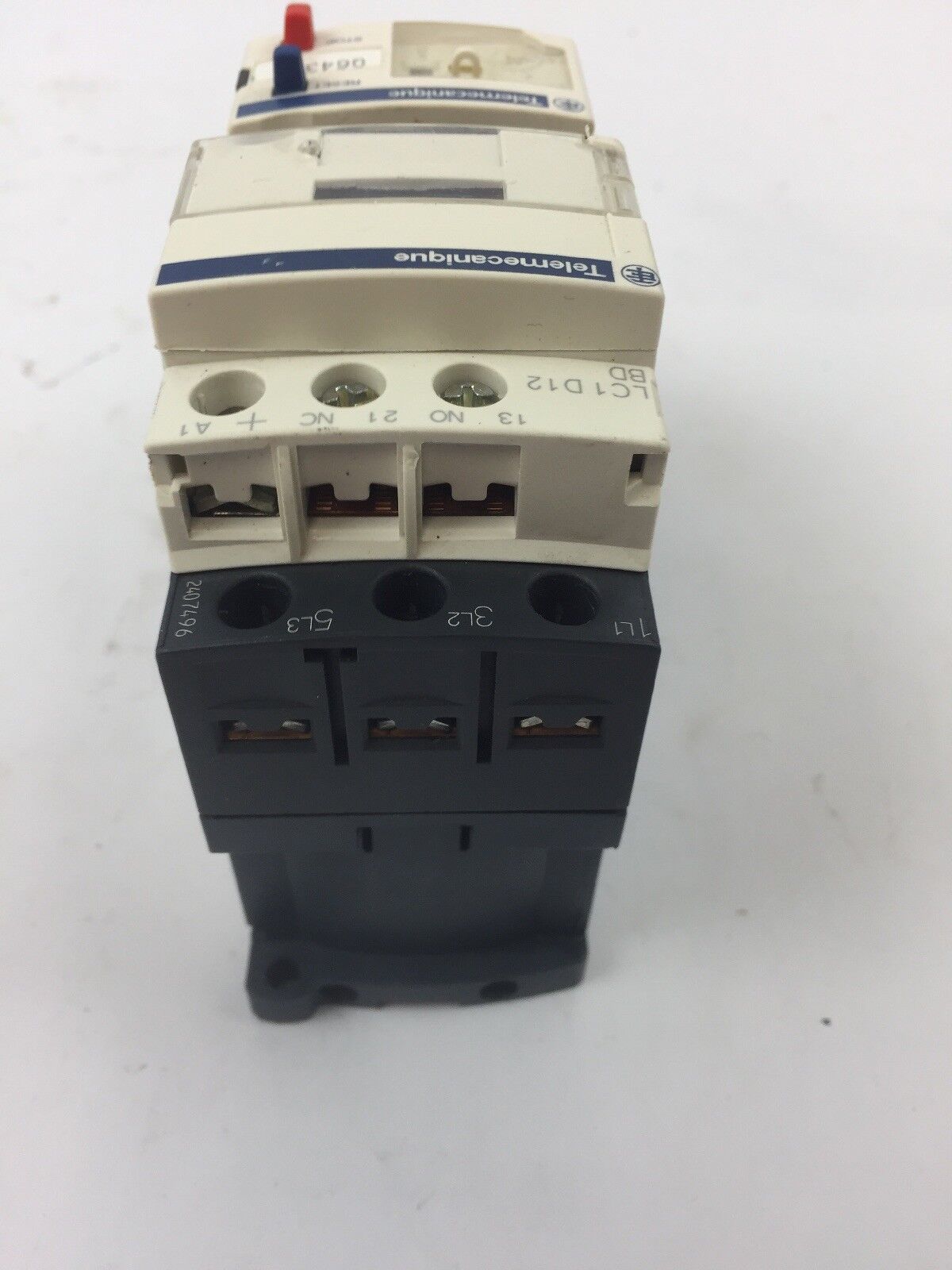 TELEMECANIQUE LC1D12BD CONTACT 25A LAD4TBDL 24V LRD07 OVERLOAD RELAY 1.6-2.5A