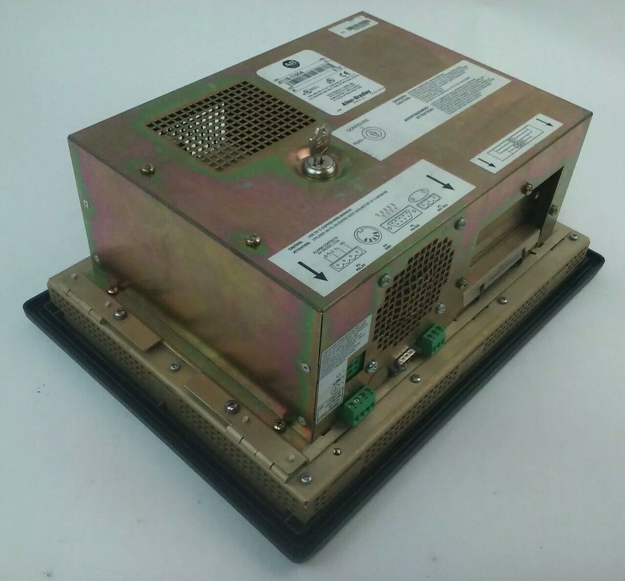 ALLEN BRADLEY 2711E-T10C6 SER. C REV. A PANELVIEW 1000E TERMINAL FRN 5.13 W/KEY