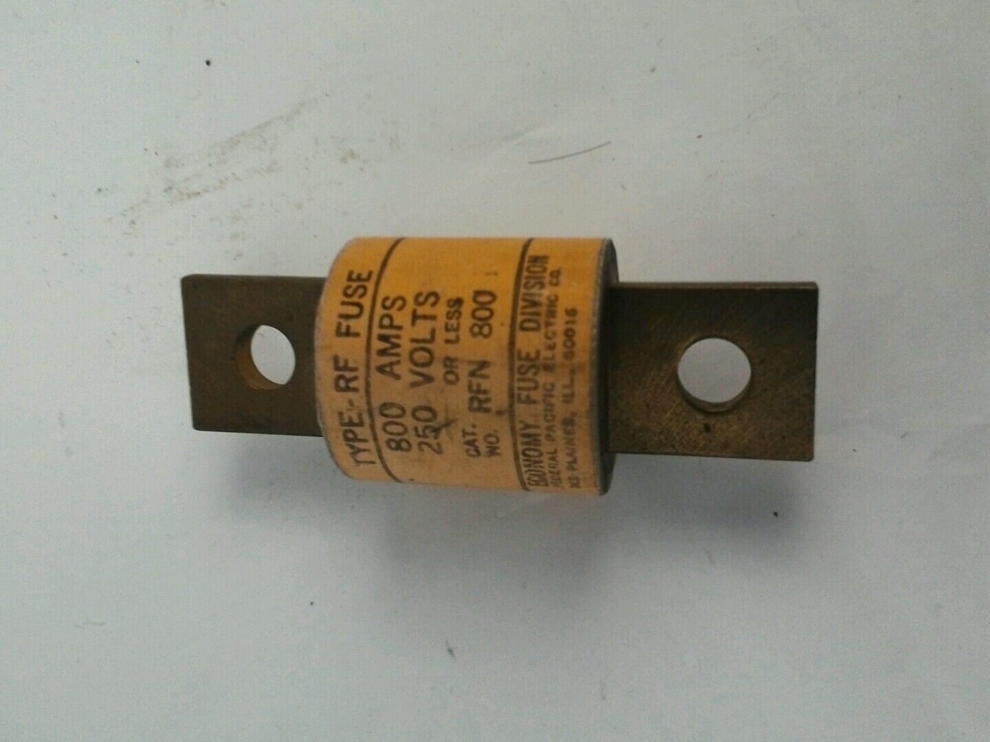ECONOMY FUSE DIVISION RFN 800 TYPE RF FUSE 800 AMPS 250 VOLTS