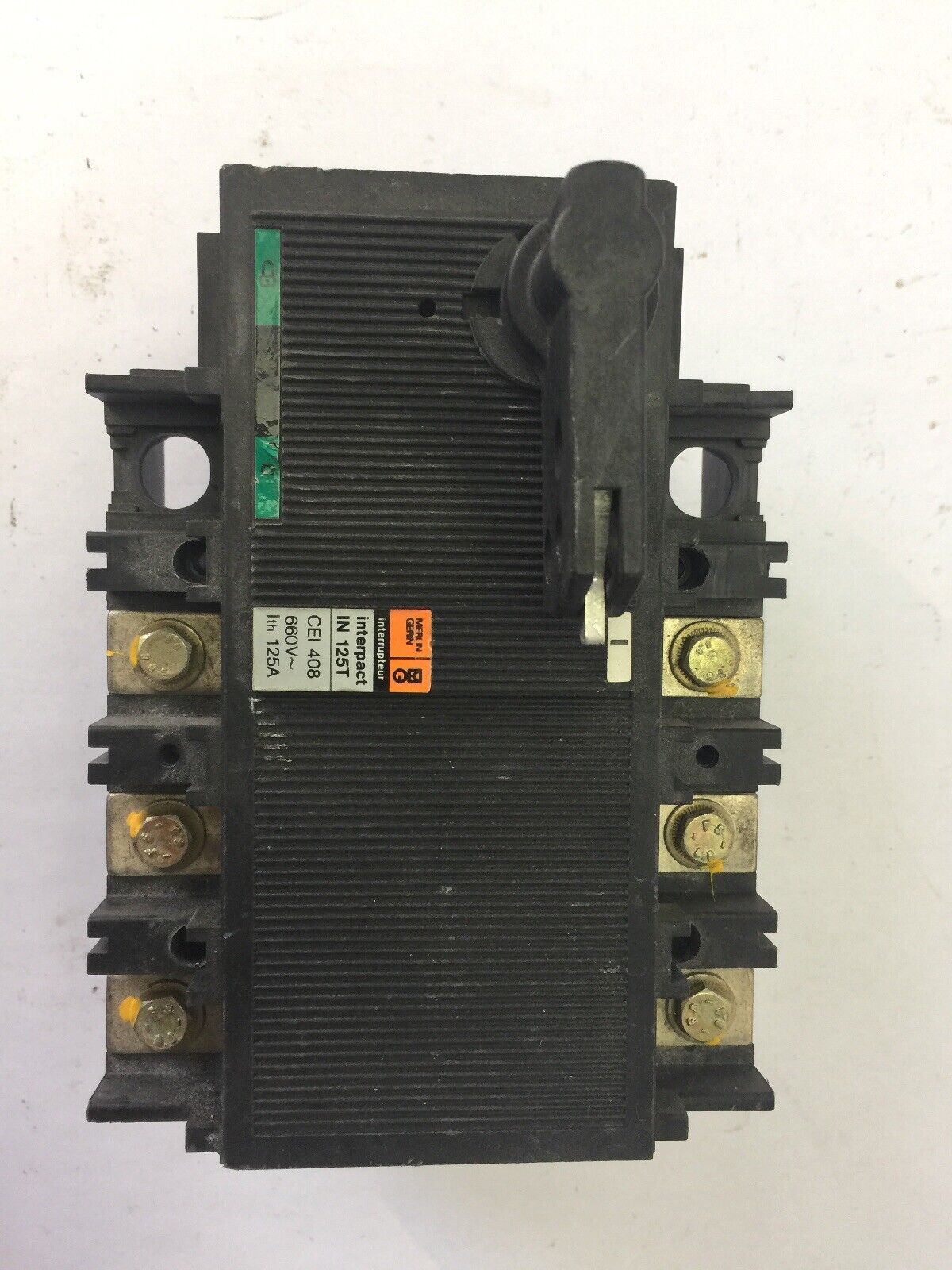 MERLIN GERIN IN125T INTERPACT CIRCUIT BREAKER 660VAC 125A