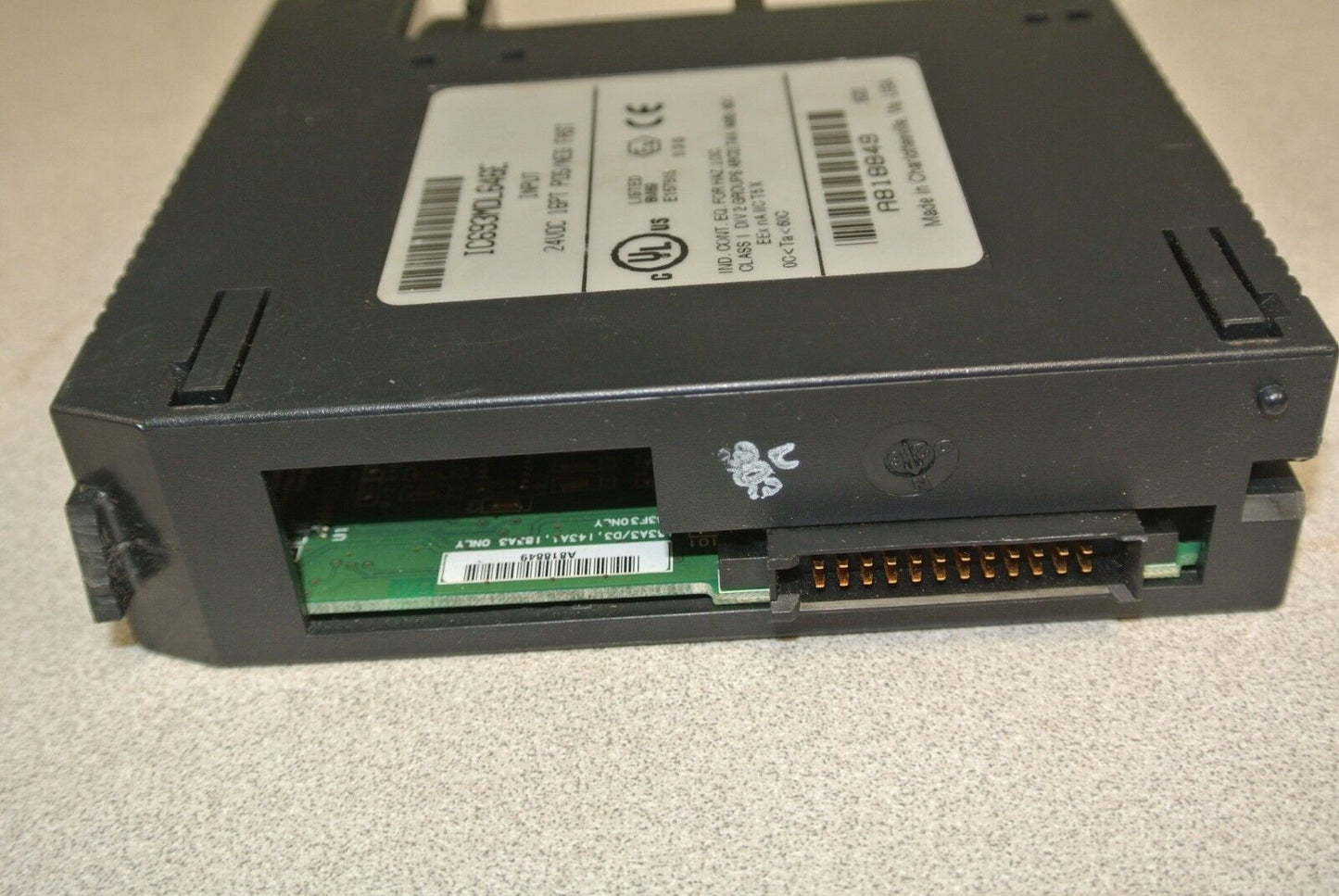 GE FANUC IC693MDL646E INPUT MODULE / 24VDC / 16PT / POS/NEG LOGIC