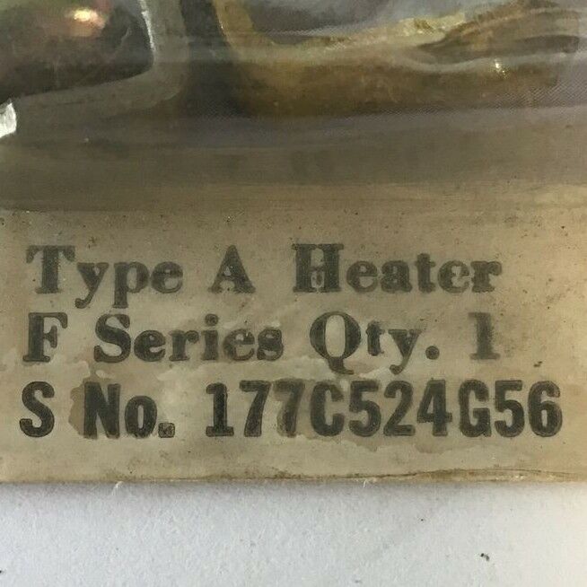 WESTINGHOUSE H56 HEATER TYPE A SER.F ***LOTOF2***