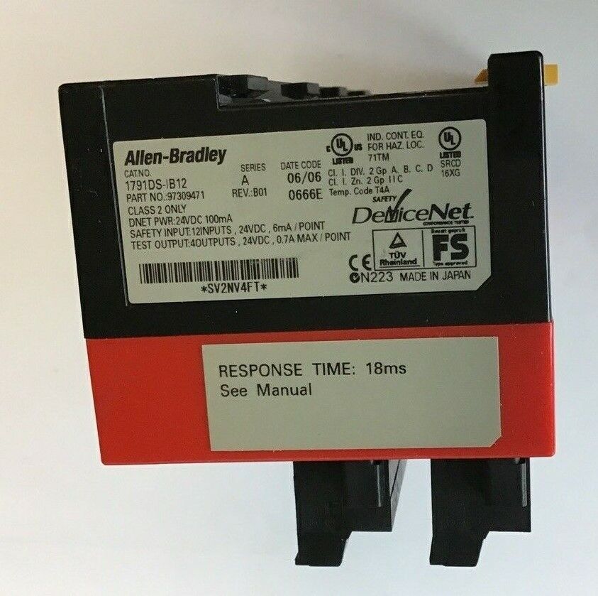 ALLEN BRADLEY 1791DS-IB12 COMPACT BLOCK 12INPUT 24VDC SER.A REV. B01