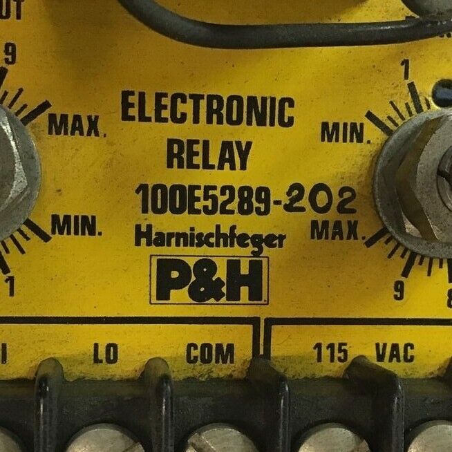 HARNISCHFEGER P&H 100E5289-202 ELECTRONIC RELAY