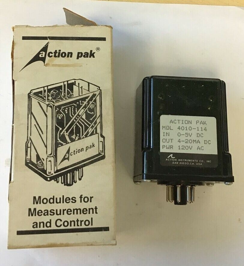 ACTION PAK MDL 4010-114 CONTROL RELAY 120VAC