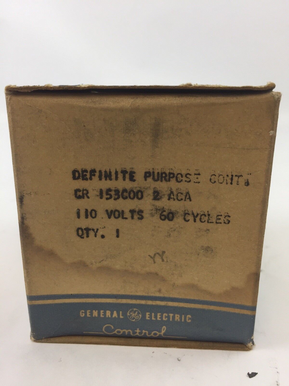 GE CR153C002ACA DEFINITE PURPOSE CONT 110V 60 CY
