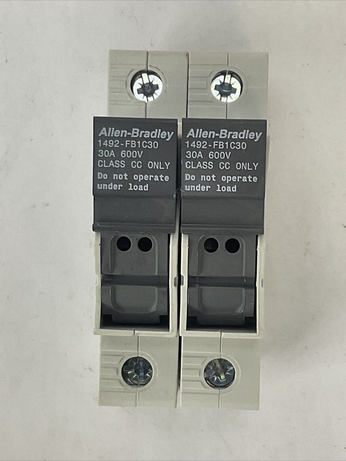 ALLEN BRADLEY 1492-FB1C30 FUSE HOLDER 30A 600V (LOT OF 2)