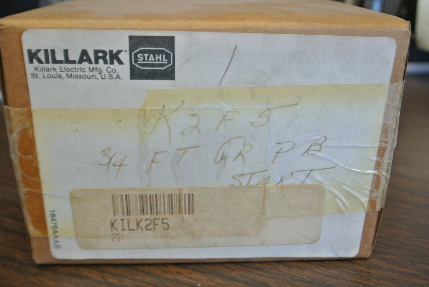 KILLARK K2F5 / STAHL 8030/11 / START SWITCH / 3/4" FEED-THRU / NEW SURPLUS