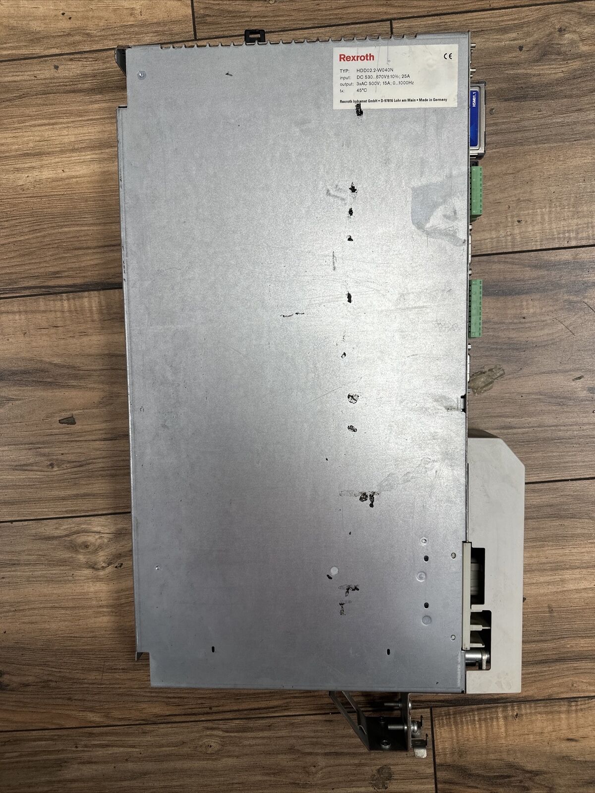 REXROTH HDD02.2-W040N-HD32-01-FW SERVO DRIVE OUTPUT 3xAC 500V 15A INPUT