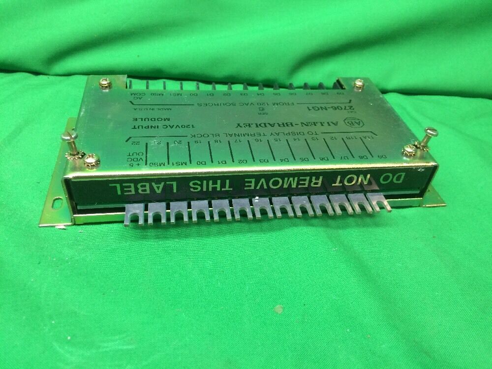 ALLEN BRADLEY 2706-NG1 SERIES C 120 VAC INPUT CONVERTER MODULE