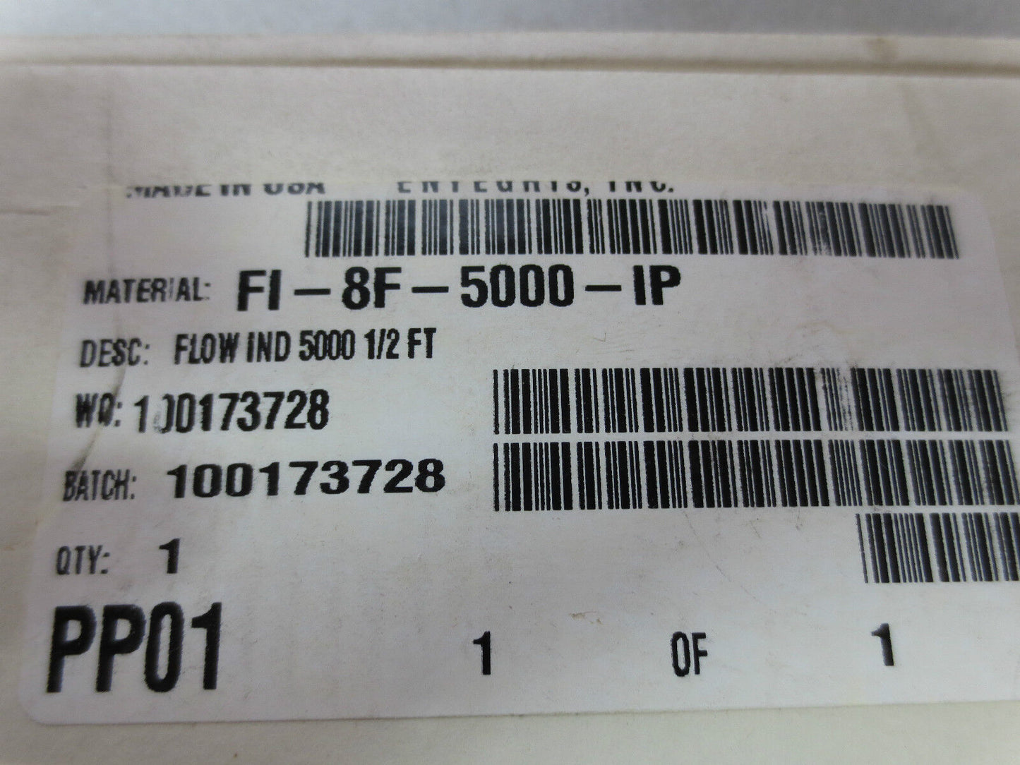 ENTEGRIS ACCU-TEK FI-8F-5000-IP FLOW INDICATOR 5000 1/2 FT - NEW SURPLUS
