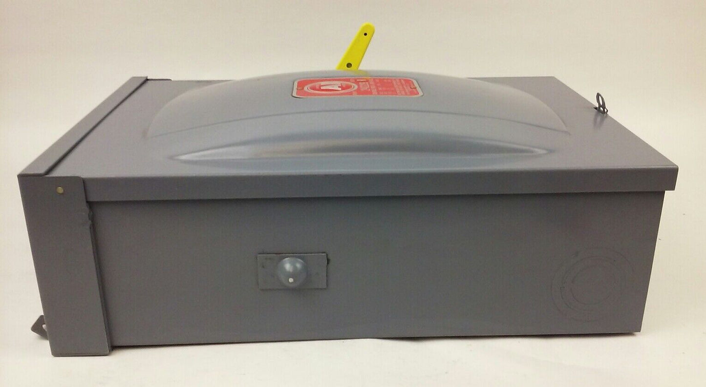 ARROW HART 24299R ENCLOSED SWITCH TYPE HD, 2P, POLES 3SN, 100A, 240V,FUSIBLE,NEW