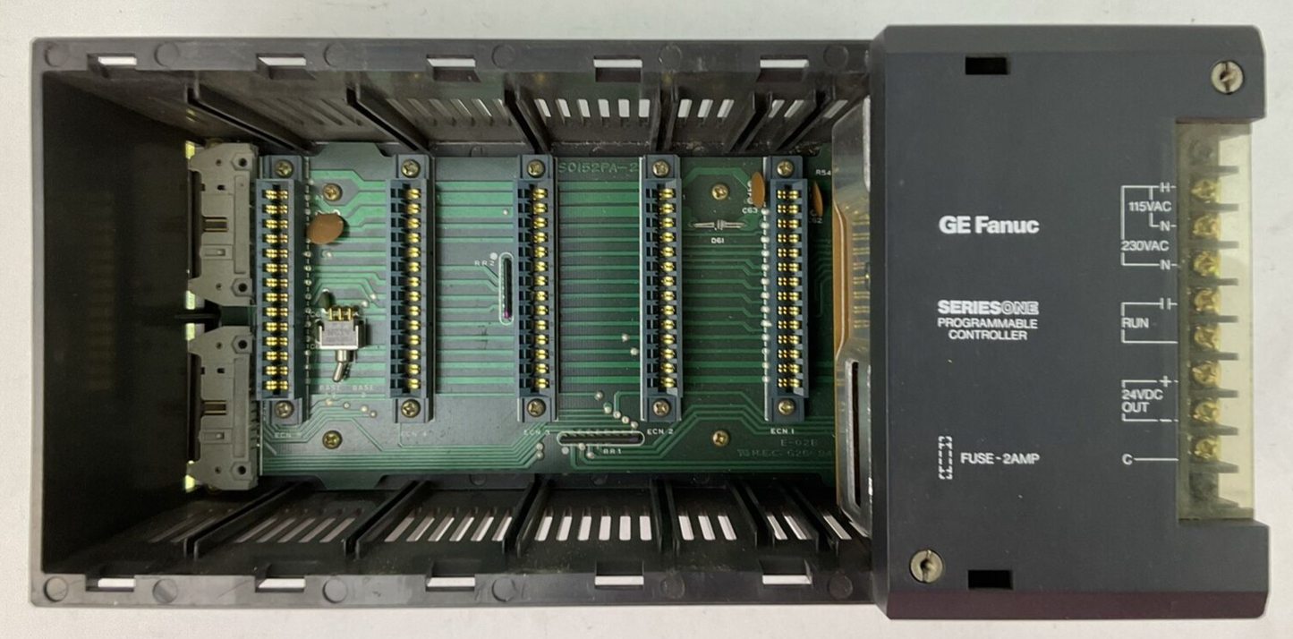 GE FANUC IC610CHS11A RACK W/HI CAP POWER SUPPLY