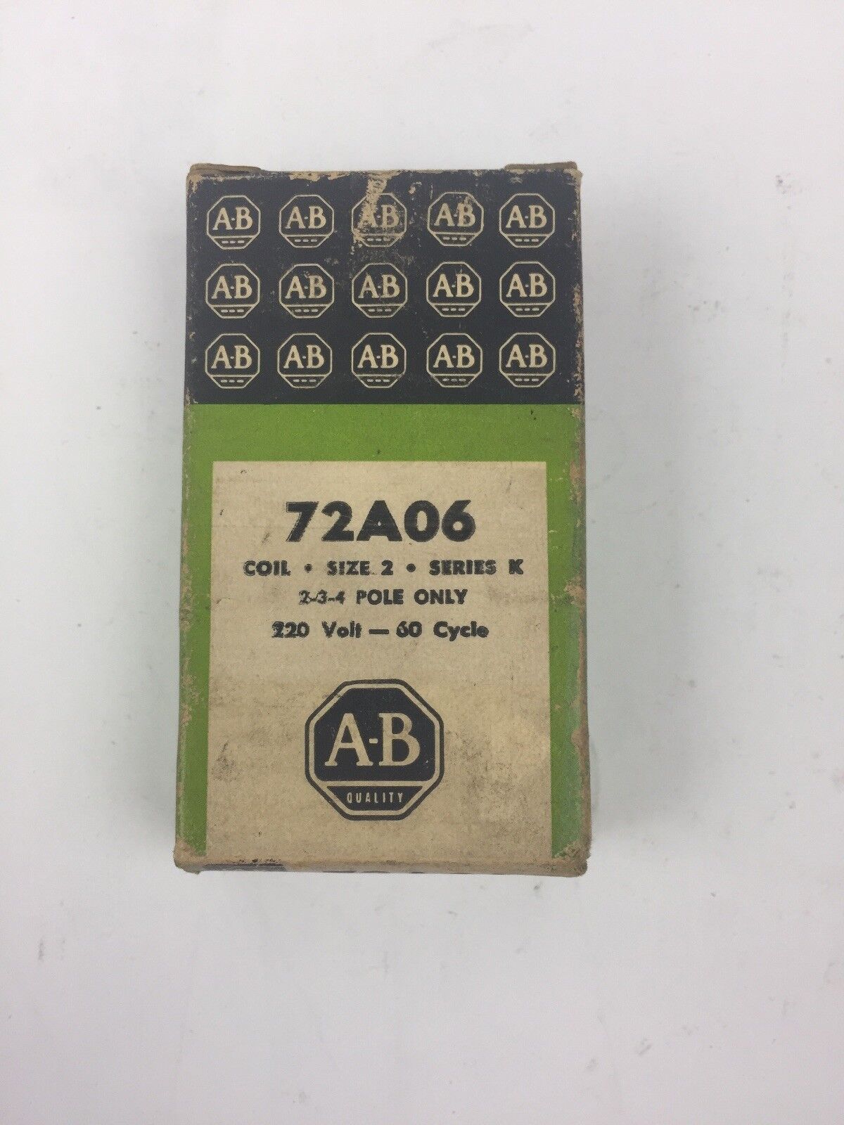 ALLEN BRADLEY 72A06 COIL 220V 60CY SIZE 2 SERIES K 2-3-4 POLE ONLY