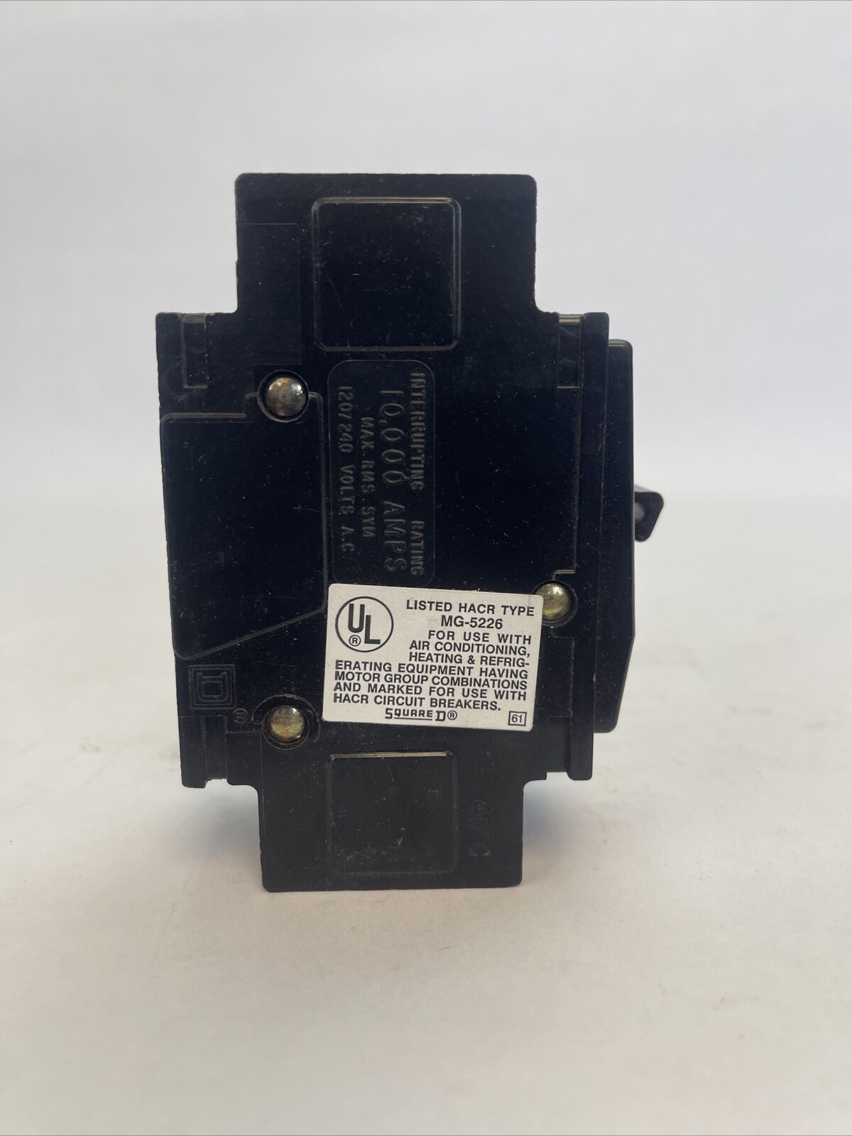 SQUARE D QOUR220 CIRCUIT BREAKER 20AMP 120/240VAC 50/60HZ 2POLE COMMON TRIP