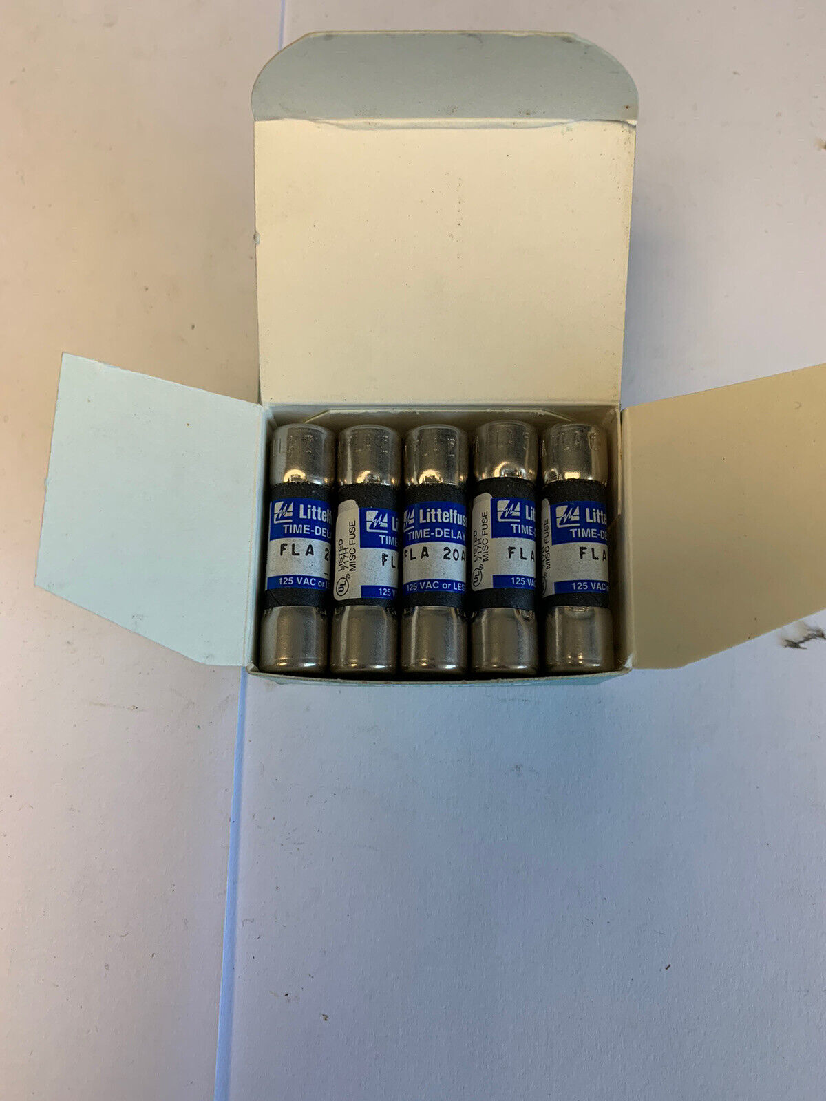 Littlelfuse FLA20 20A 125V Midget Fuse "Lot of 5"