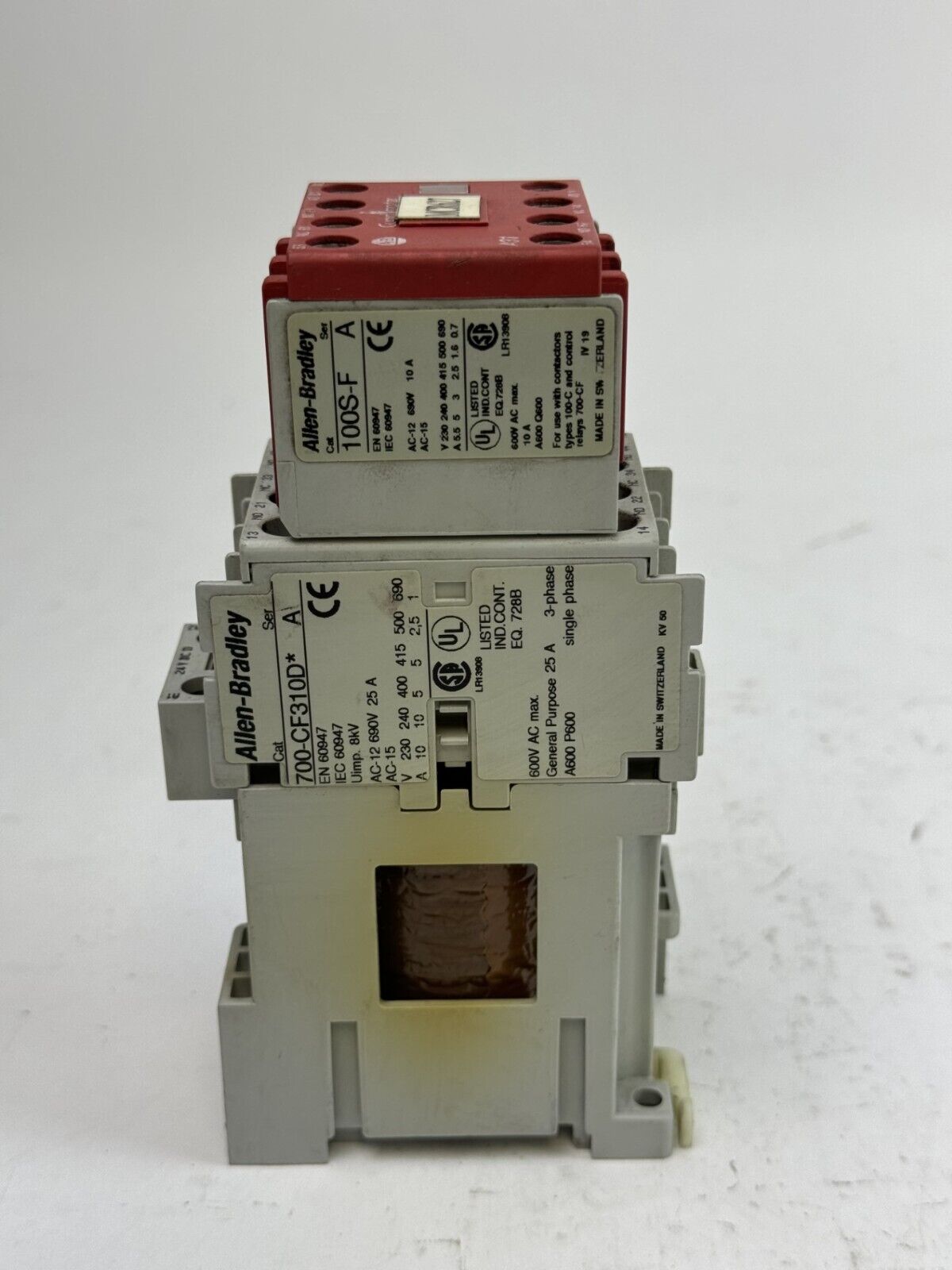 ALLEN-BRADLEY - 700S-CF620DJC SER. A - SAFETY CONTACTOR W/ 24 VDC COIL