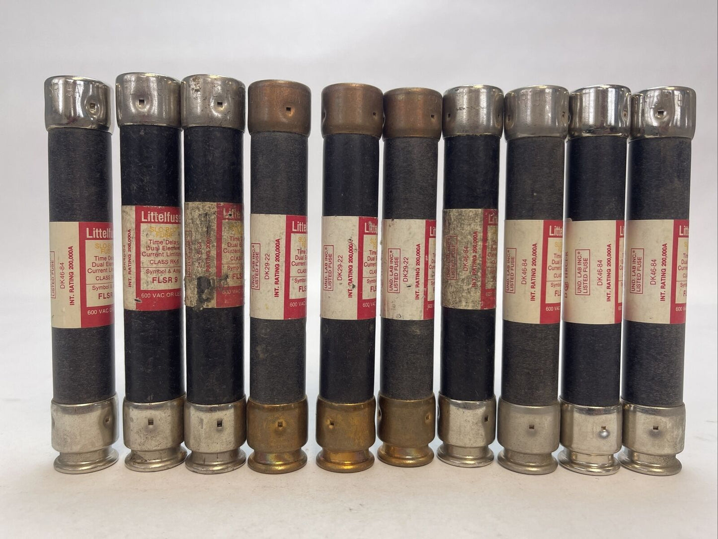 LITTELFUSE FLSR9 SLO-BLO TIME DELAY DUAL ELEMENT FUSE 9AMP 600VAC (LOT OF 10)