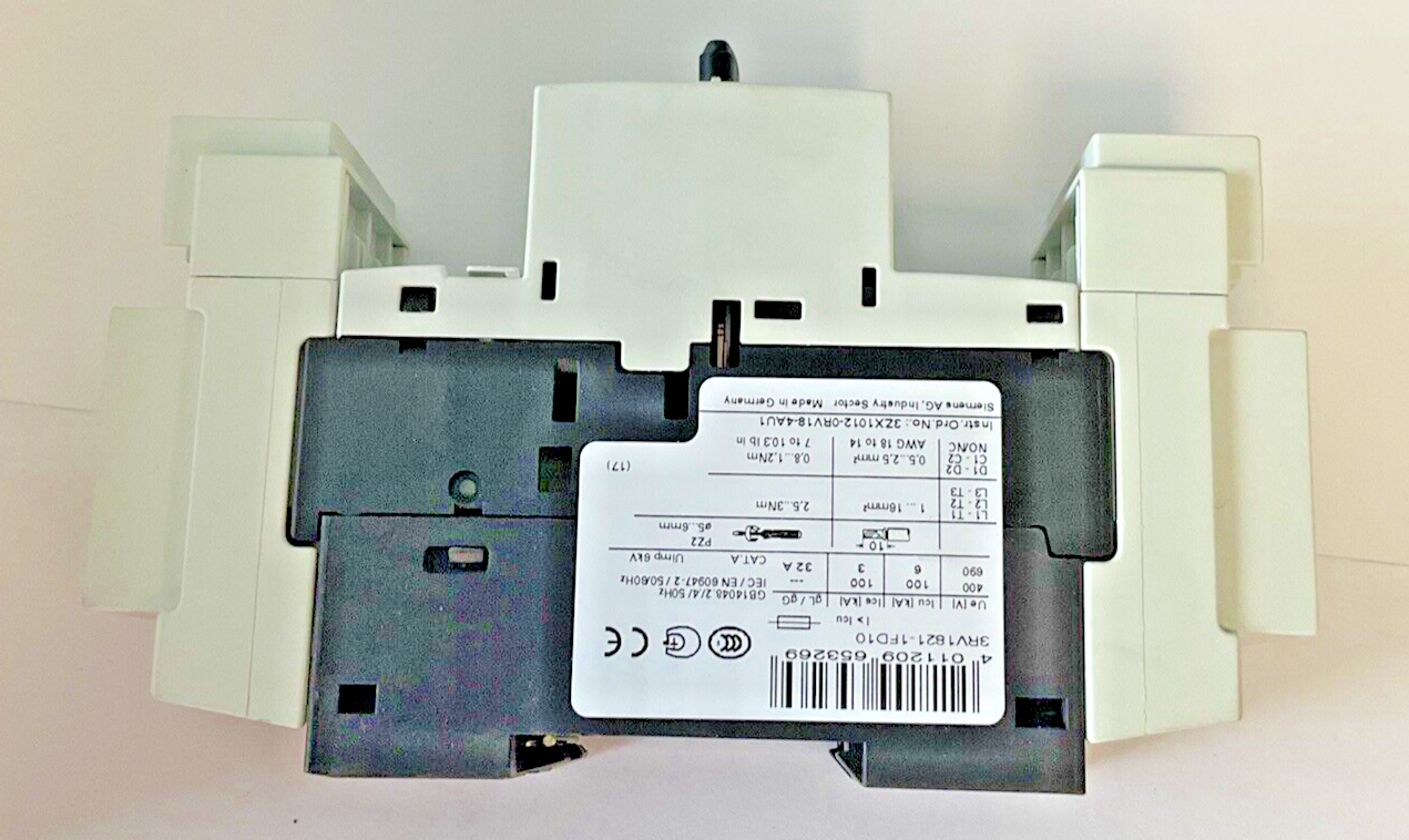 SIEMENS 3RV1821-1FD10 COMBINATION MOTOR CONTROL 5A