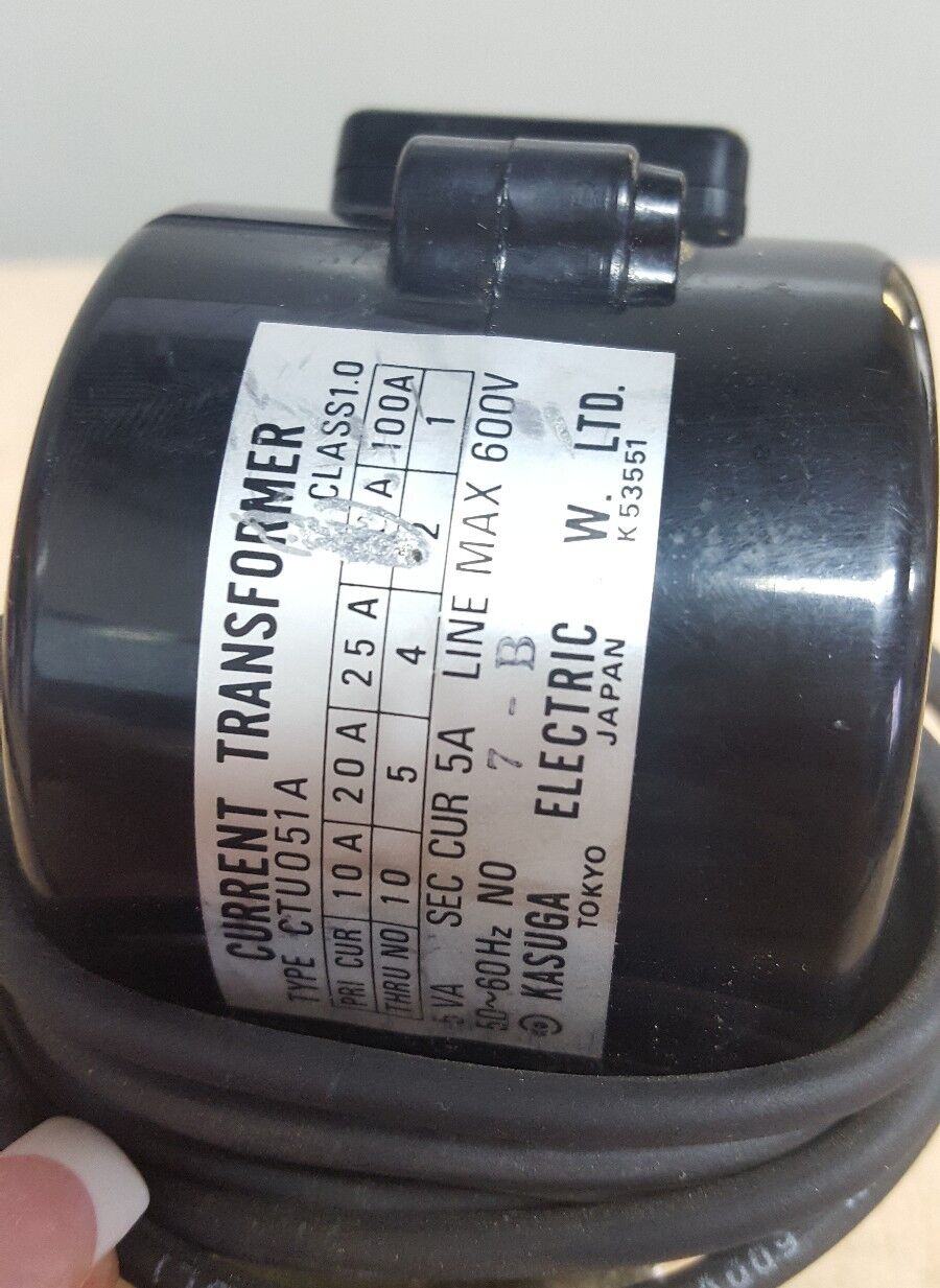 Kasuga Electric Type CTU051A Current Transformer Class 1.0 5Amp 50/60Hz 5VA