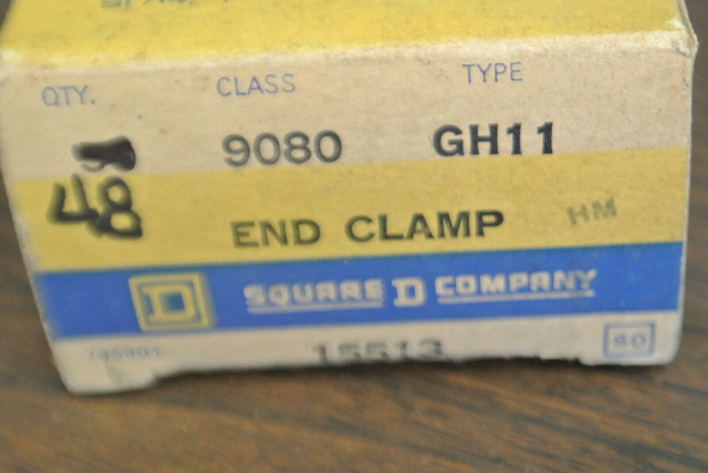 LOT of 48 / SQUARE D 9080 GH11 / SLIP-IN END CLAMP / NEW SURPLUS