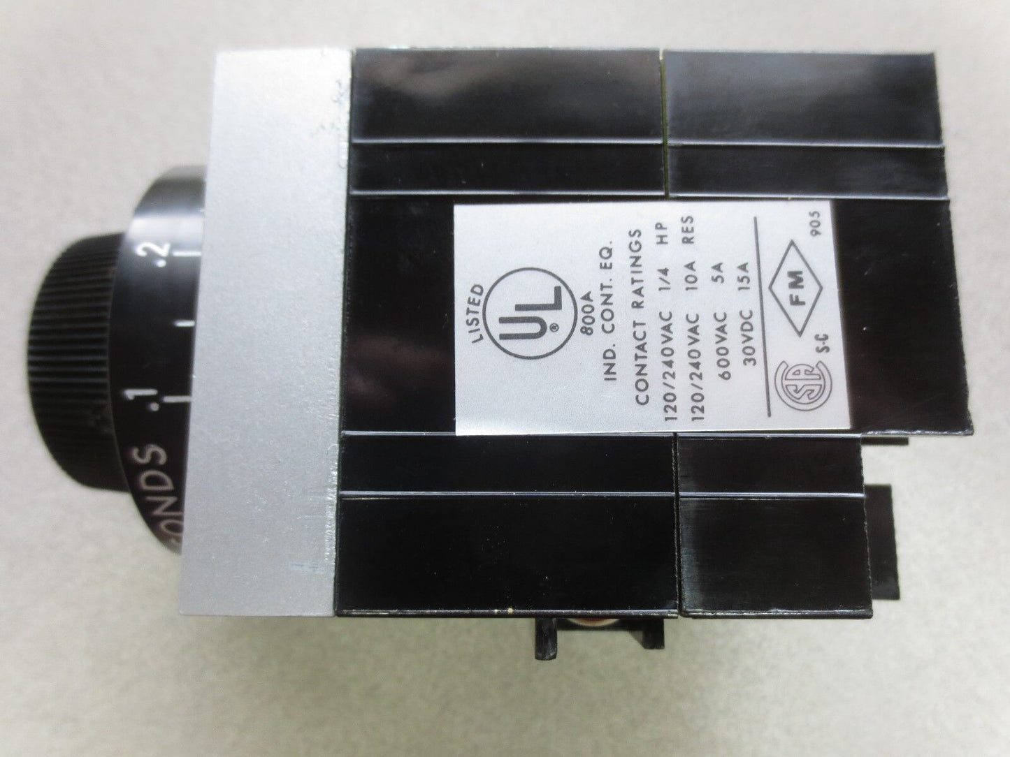 AGASTAT / TE CONNECTIVITY 7022SA ELECTROPNEUMATIC TIMING RELAY .1 to 1 SECOND