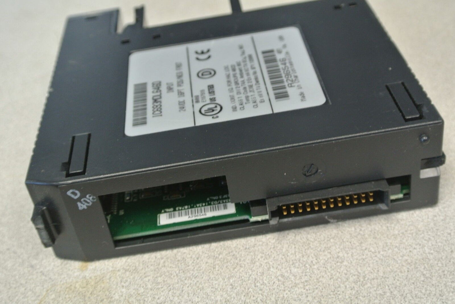 GE FANUC IC693MDL646D INPUT MODULE 24VDC 16PT POS/NEG FAST - LOGIC / NO "DOOR"