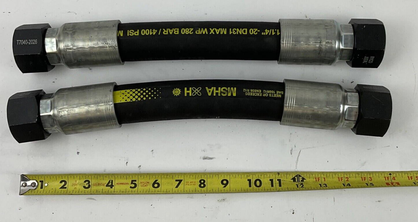 RYCO HYDRAULICS T7040-2026 FITTINGS WITH HOSE ***LOTOF2***