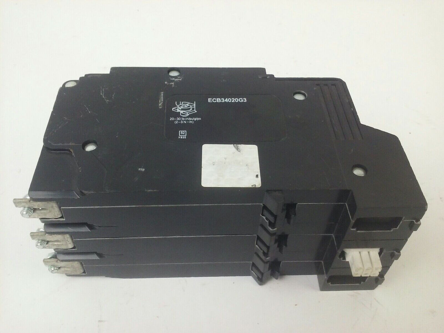 SCHNEIDER SQUARE D ECB34020G3 TYPE ECB BOLT-ON CIRCUIT BREAKER 3P 20A 480Y/277V