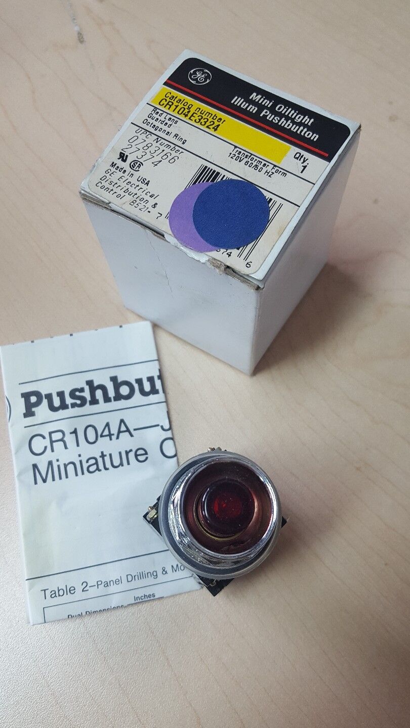 GENERAL ELECTRIC CR104E3324 PUSHBUTTON *NEW IN BOX*