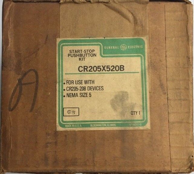 GE CR205X520B START-STOP PUSH BUTTON KIT FOR USE WITH CR205-208 DEVICES SIZE 5