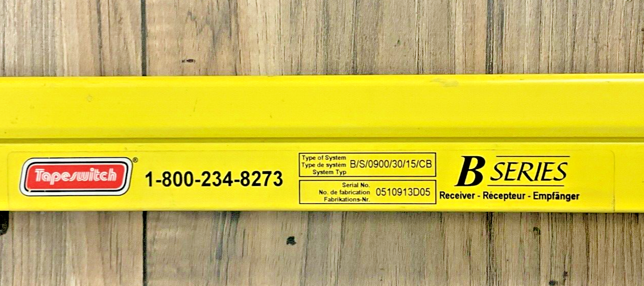 TAPESWITCH B/S/0900/30/15/CB LIGHT CURTAIN 24VDC 0.5-15M