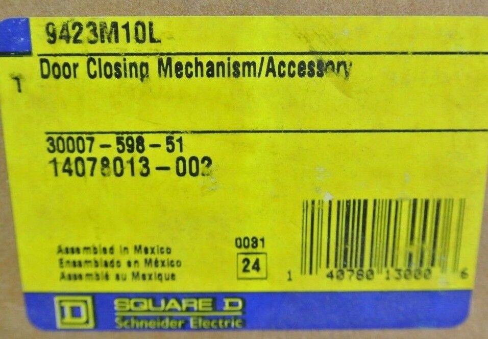 SQUARE D 9432M10L DOOR CLOSING MECHANISM - NEW SURPLUS