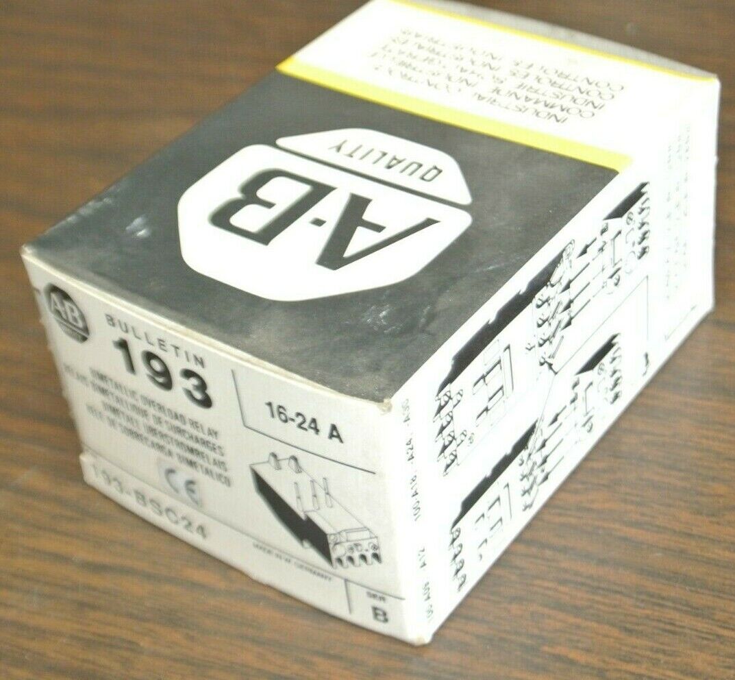 ALLEN-BRADLEY 193-BSC24 / BIMETALLIC OVERLOAD RELAY / 16-24A / NEW SURPLUS