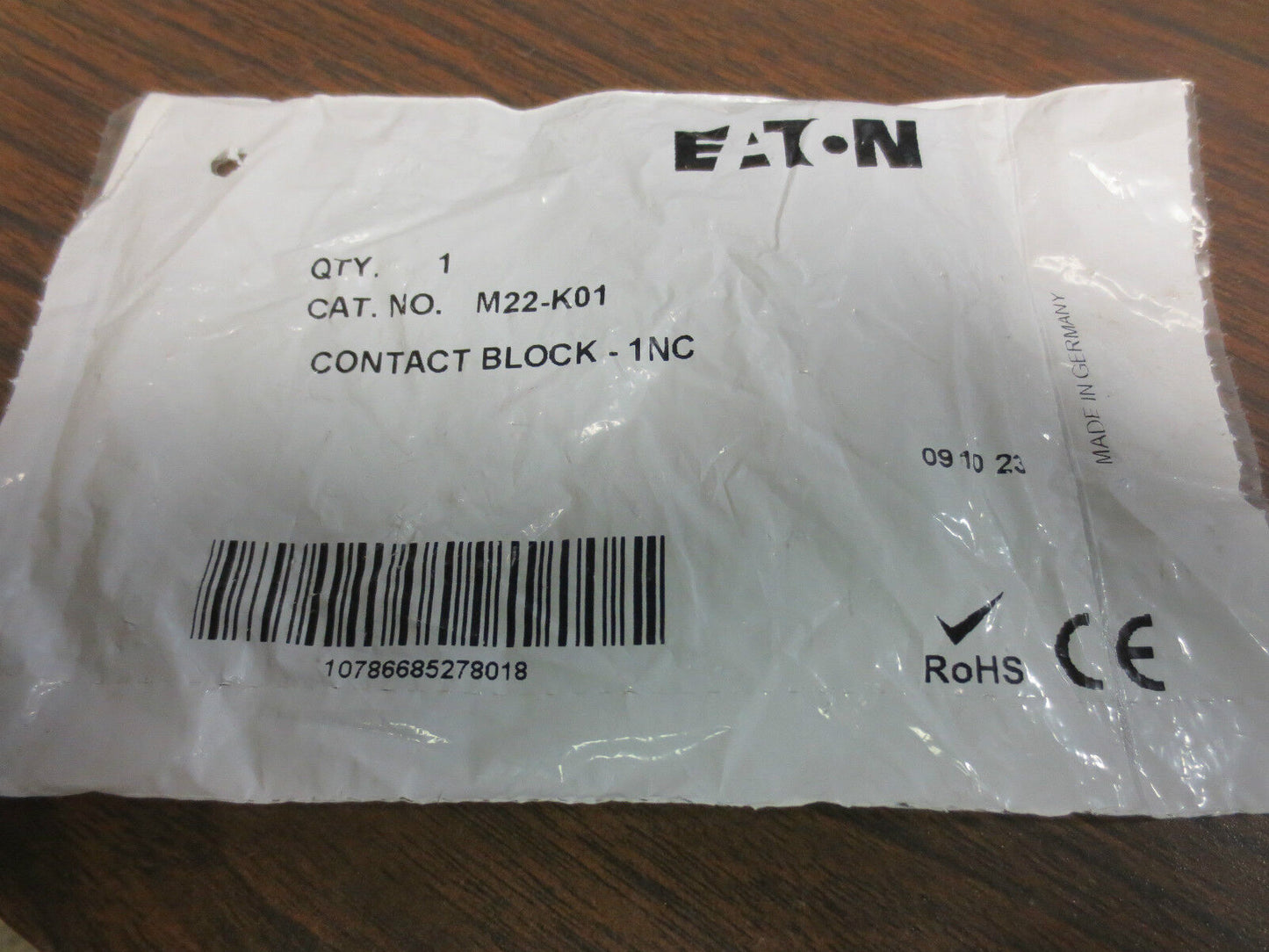 EATON M22-K01 CONTACT BLOCK - 1NC - NEW SURPLUS