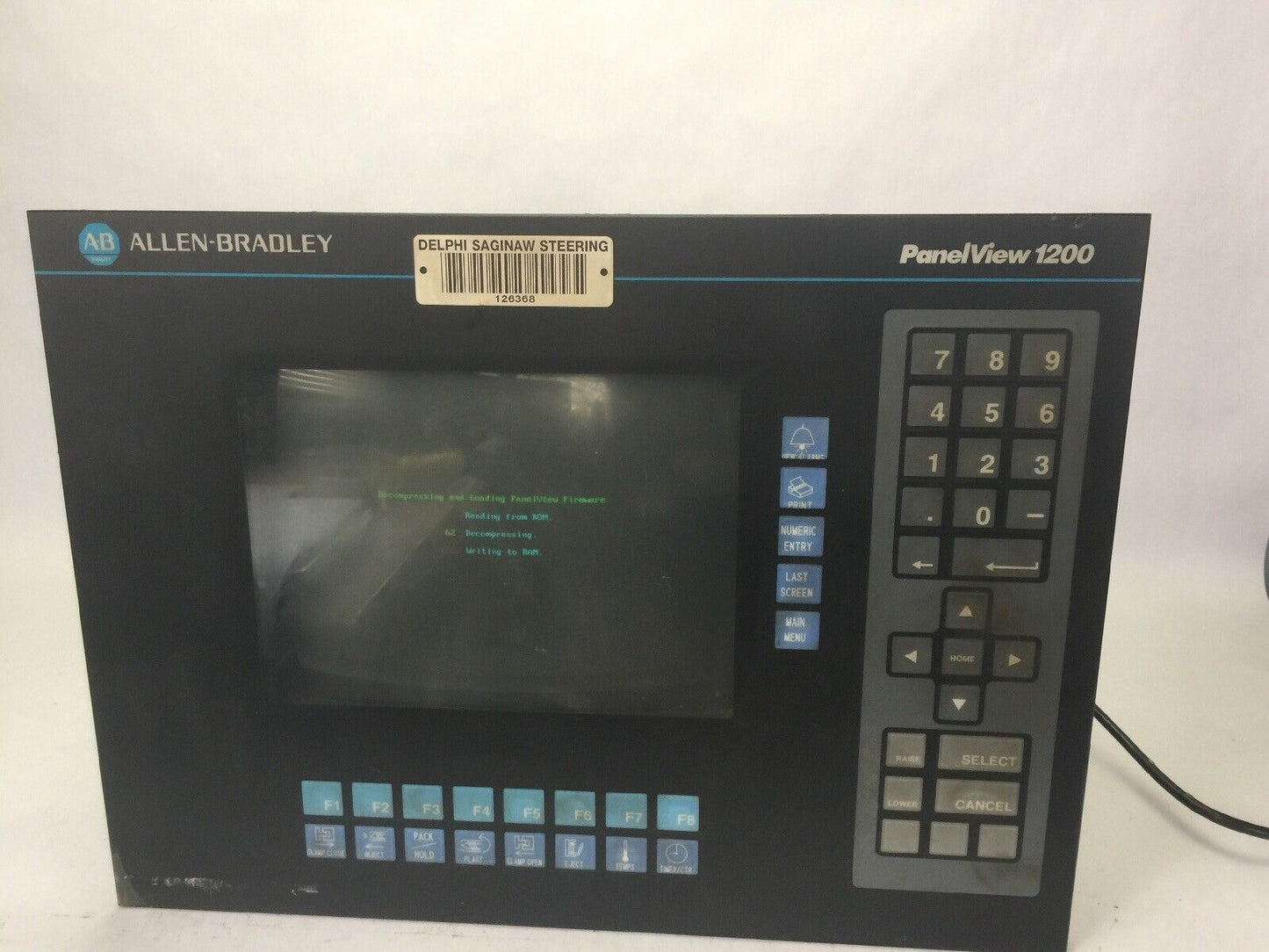 ALLEN BRADLEY 2711-KC1 PANELVIEW SER F REV C FRN 5.11.00 115/230VAC 90W