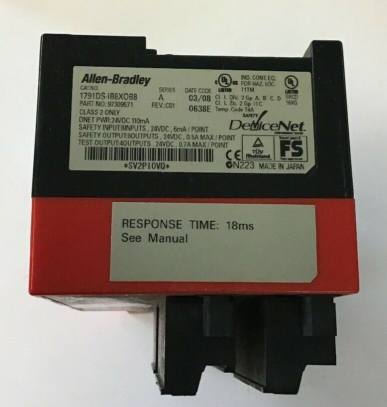 ALLEN BRADLEY, 1791DS-IB8XOB8 8 INPUT/OUTPUTS 24VDC SERIES A COMPACT BLOCK