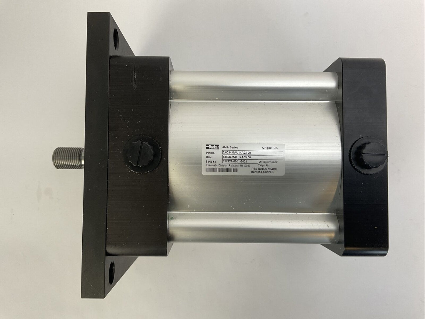 PARKER 5.00J4MAU14A03.00 PNEUMATIC CYLINDER 4MA SERIES 250 PSI AIR