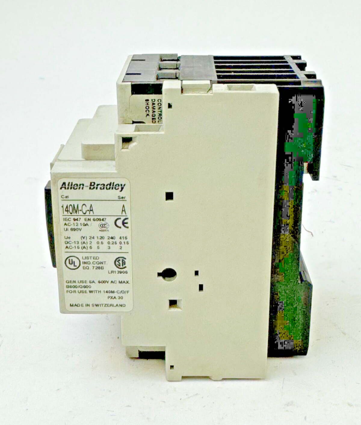 ALLEN-BRADLEY - 140M-D8E-B40 SER. C - MOTOR PROTECTOR + 140M-C-A SER. A AUX. CON
