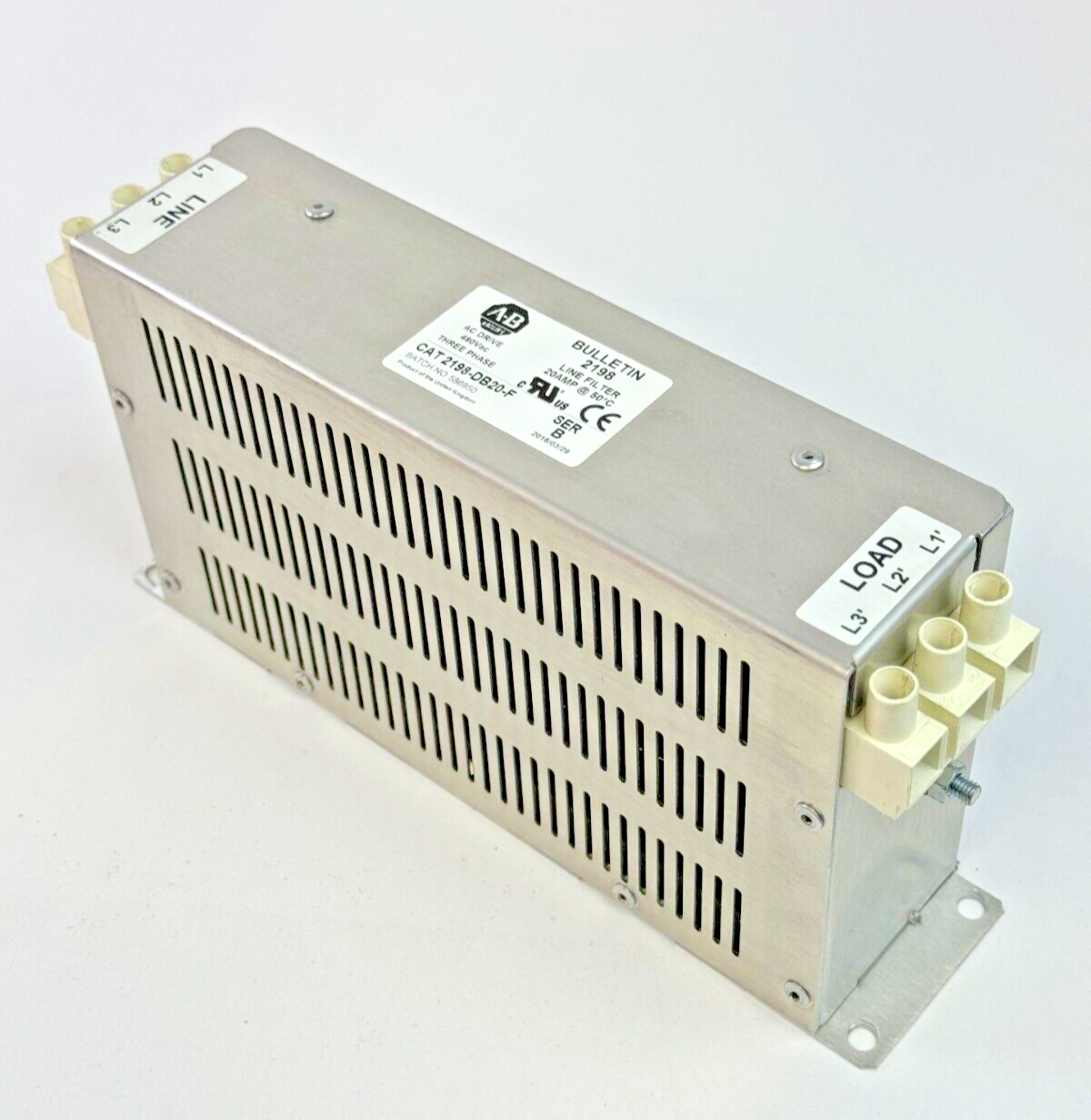ALLEN-BRADLEY - 2198-DB20-F SER. B - AC DRIVE - 480 VAC, 3 PH, 20 A
